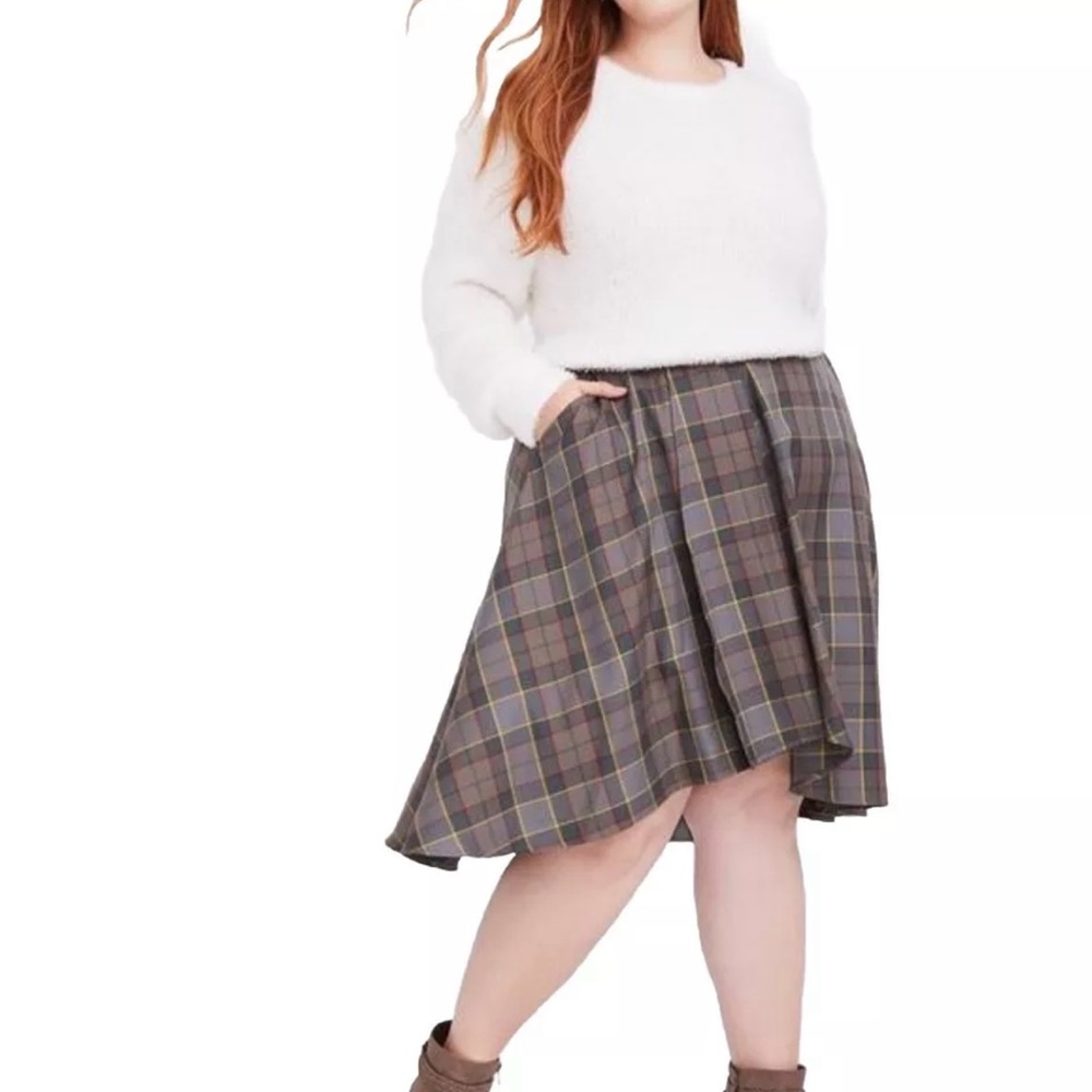 Torrid Outlander Claire Fraser Costume Tartan Skirt Size 0, Large